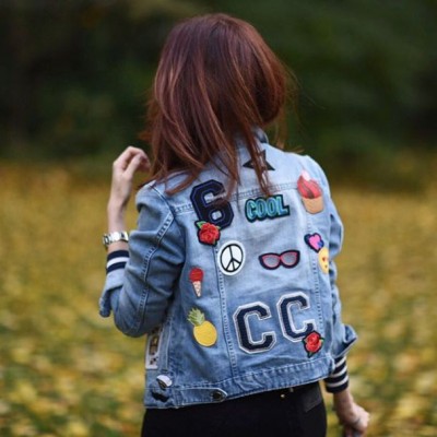 Much data carriage Street Style: jaqueta jeans customizada com patches e bottons! - Alessandra  Faria Fashion & Beauty
