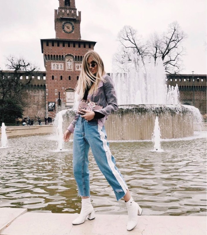 Botas brancas com jeans para se inspirar por Alessandra Faria