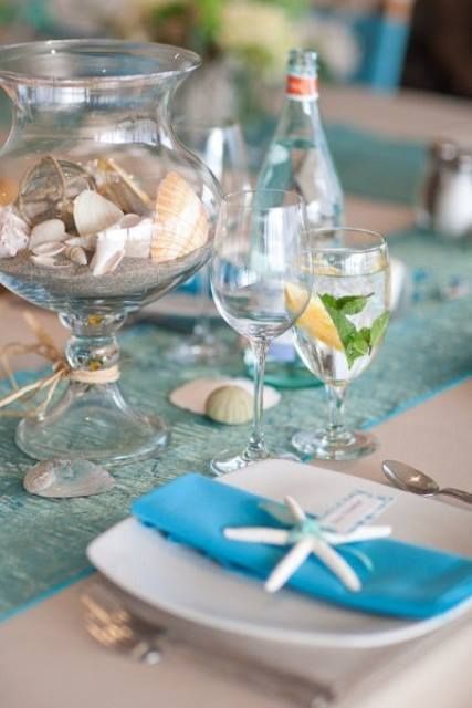 Decoração de mesa praia para se inspirar por Alessandra Faria