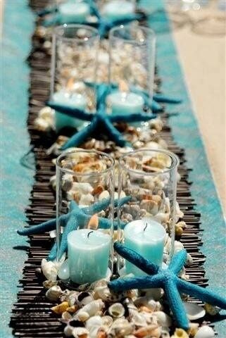 Decoração de mesa posta tema mediterrâneo ou praia para se inspirar por Alessandra Faria